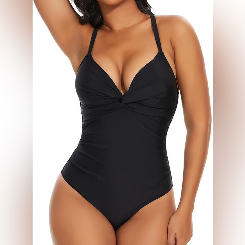 Ruched Push Up Padded One Piece Swimsuit